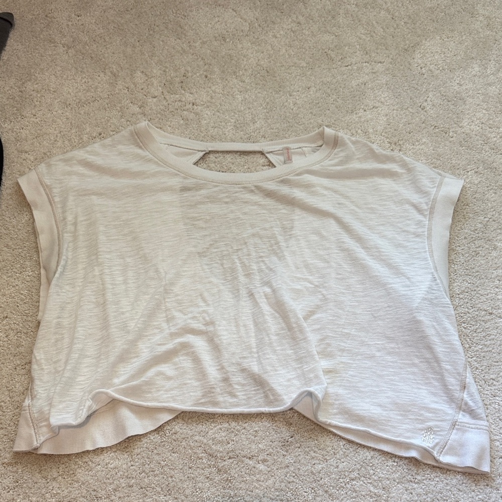 White Freepeople My Time Tee: Medium